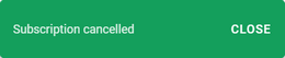 Subscription Cancelled Subscription Cancelled