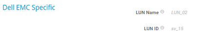 Dell EMC Specific Dell EMC Specific