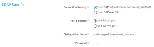 LDAP Specific LDAP Specific